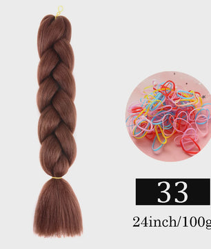 24 Inch Jumbo Braids Haarverlenging - Synthetisch Vlechtkapsel met Ombre Kleuren