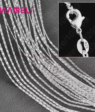 10x 925 Sterling Zilveren Collier Kettingen Set - 40-76 cm - Met Karabijnsluiting