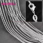 10x 925 Sterling Zilveren Collier Kettingen Set - 40-76 cm - Met Karabijnsluiting
