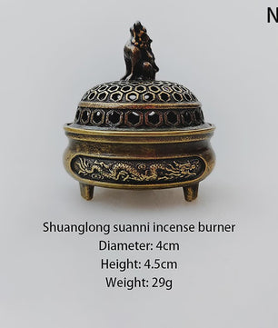 Bronzen Olifant Lotus Wierookbrander - Sfeervolle Decoratie voor Meditatie & Huis