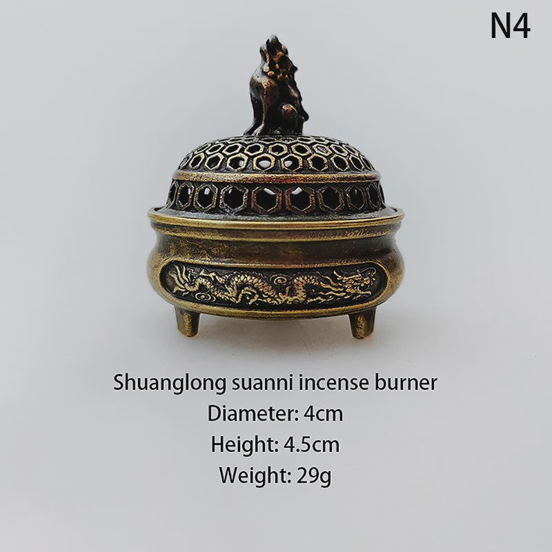 Bronzen Olifant Lotus Wierookbrander - Sfeervolle Decoratie voor Meditatie & Huis