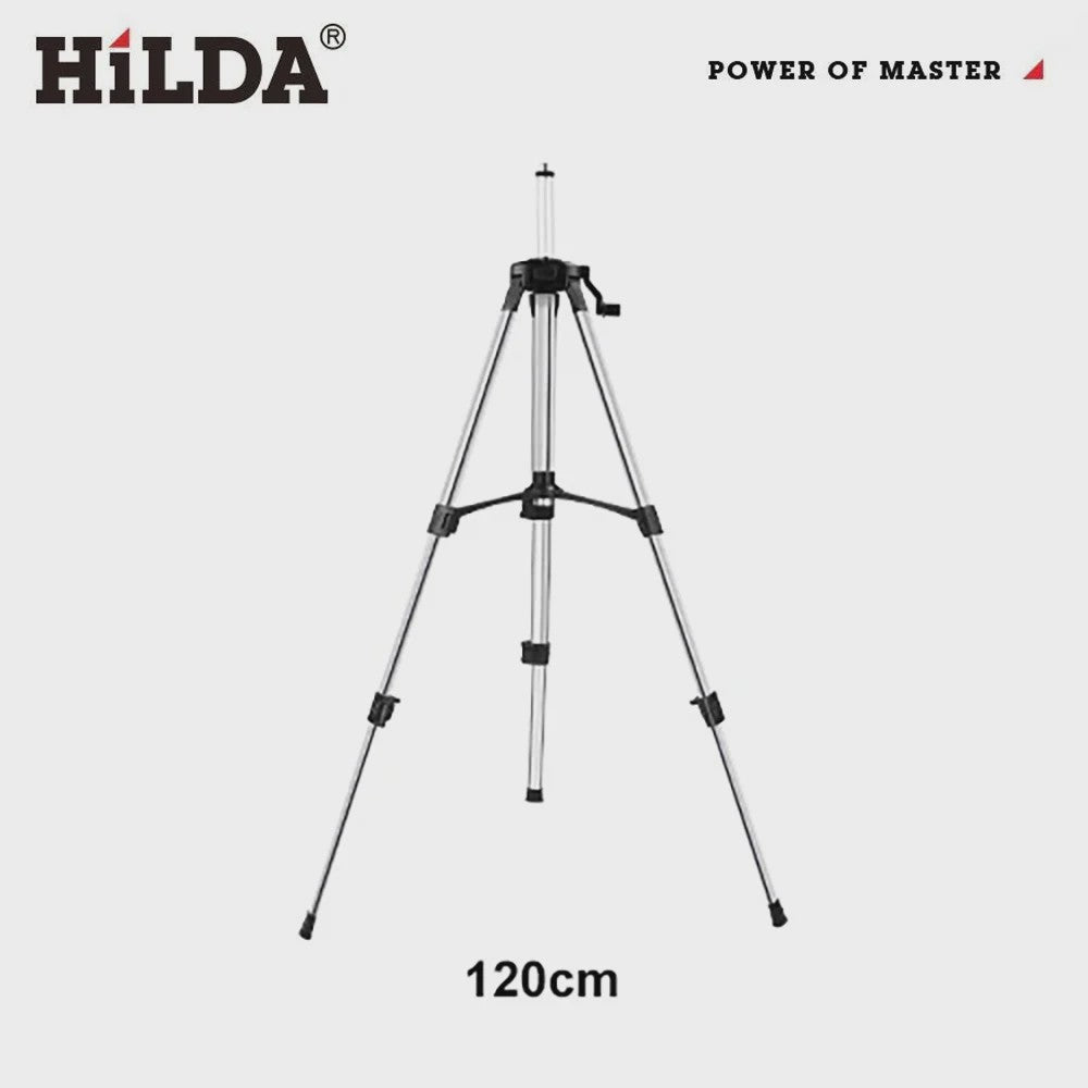 HILDA Laser Waterpas Statief 1.2M/1.5M Verstelbaar Hoogte Ferroalloy Statief met 5/8 Inch Schroefdraad