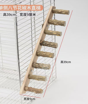 Houten Klimladder Speelgoed voor Papegaaien en Kleine Huisdieren - Natuurlijk & Interactief
