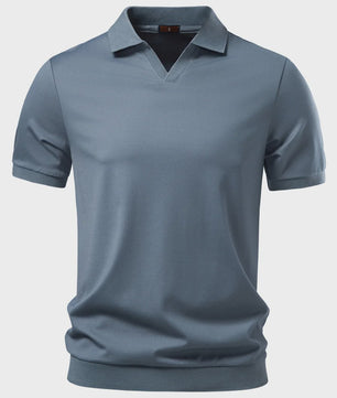 AIOPESON Heren Polo Shirt - Ademend, Zijdezacht & Stijlvol 'Old Money' Design