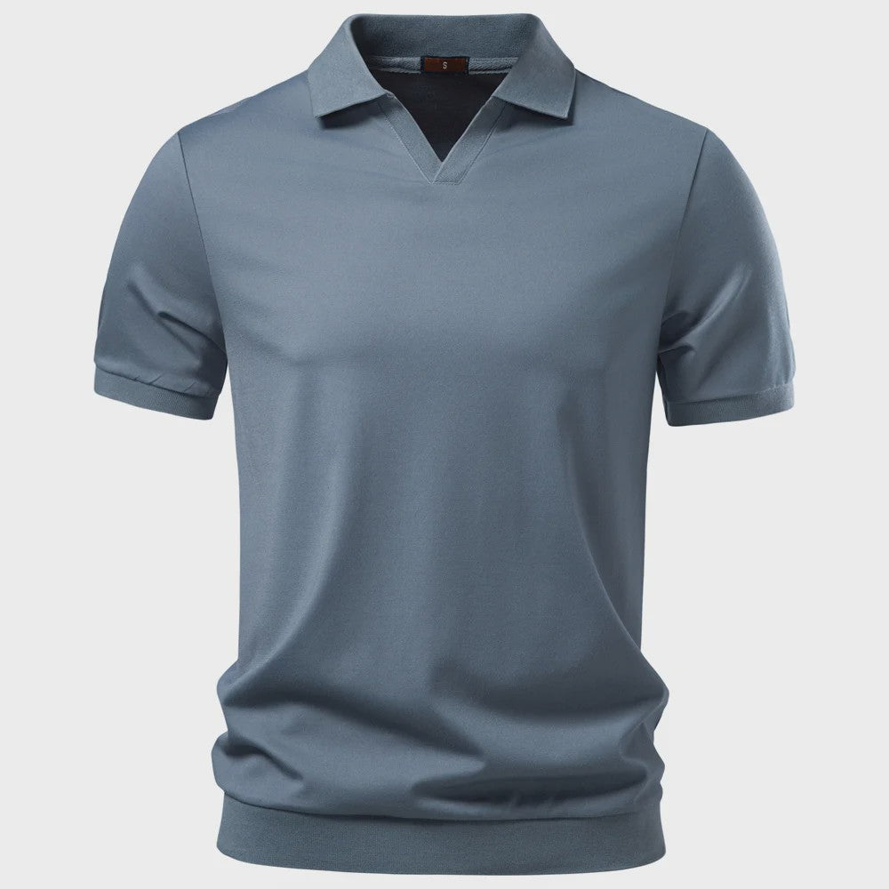 AIOPESON Heren Polo Shirt - Ademend, Zijdezacht & Stijlvol 'Old Money' Design