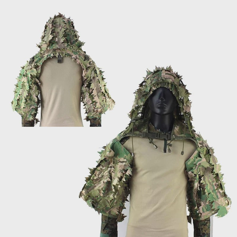 Ademende Ghillie Suit Cape - Camouflage Basis voor Jacht, Airsoft & Paintball