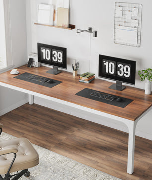 Extra Lange Bureau voor 2 Personen (200 cm) - Dubbel Werkstation voor Thuis of Kantoor
