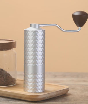 Professionele Handmatige Koffiemolen - CNC Roestvrij Staal, Diamant Verstelbaar