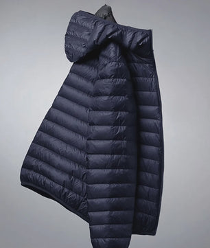 Lichtgewicht Heren Winterjas met Capuchon - Winddicht & Warm voor Buitenactiviteiten
