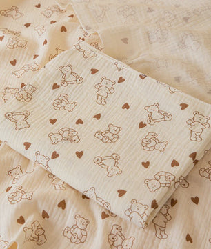 Dubbellaagse Baby Swaddle Deken - Zacht, Ademend & Multifunctioneel met Schattige Patronen