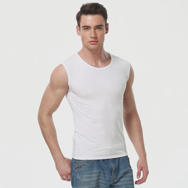 Heren Mouwloos Katoenen Vest - Comfortabel voor Sport & Fitness