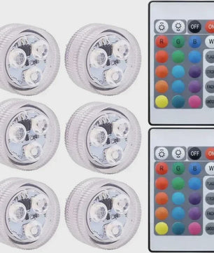 Waterdichte Onderwater LED Verlichting RGB met Afstandsbediening - Kleurveranderend, Batterijgevoed