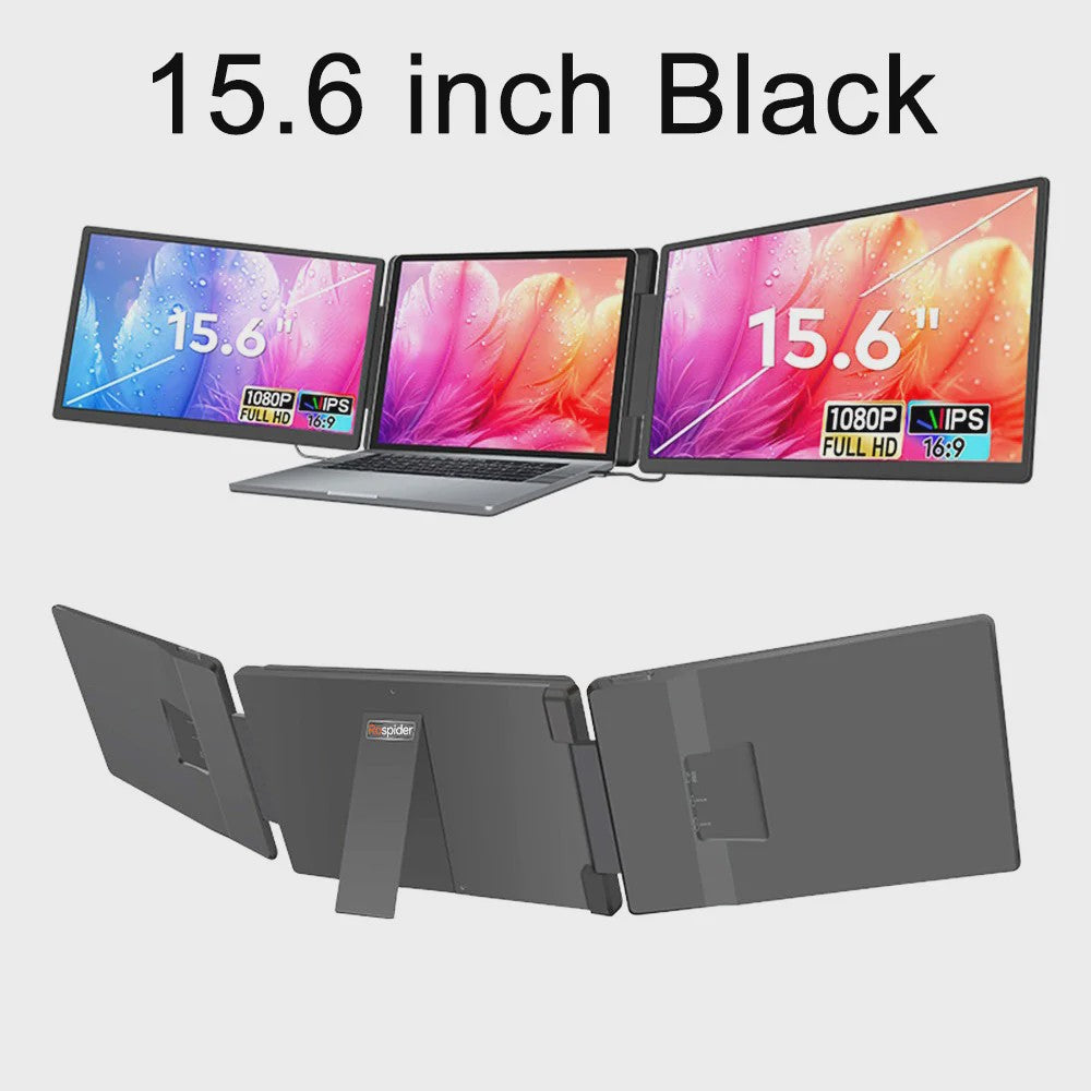 14-inch Draagbare Dual Laptop Monitor - Full HD Uitbreidbaar Scherm voor Productiviteit