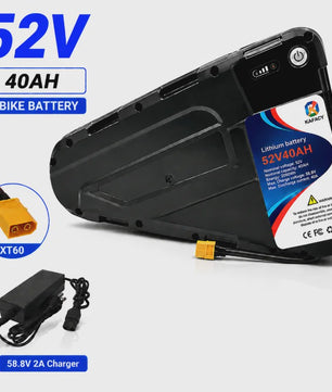 52V 20Ah-40Ah Lithium E-bike Batterij voor Elektrische Fietsen (500W-3000W Motor)