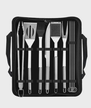 Complete Barbecue Set RVS - 15 Delig BBQ Gereedschap & Accessoires
