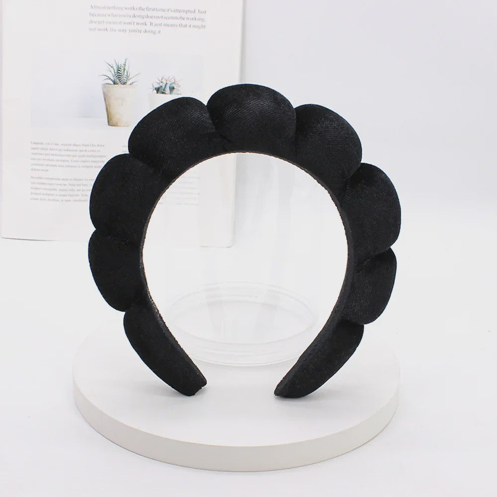 Luxe Velours Make-up Hoofdband - Comfortabel voor Gezichtswas & Huidverzorging