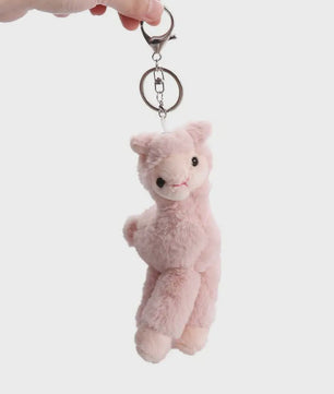 Pluche Alpaca Sleutelhanger - Schattige Knuffel Dierenhanger voor Tassen en Sleutels