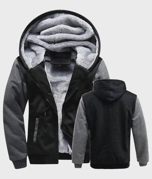 Warme Heren Winterjas met Fleece Voering en Capuchon - Casual Sportief Buitenjack