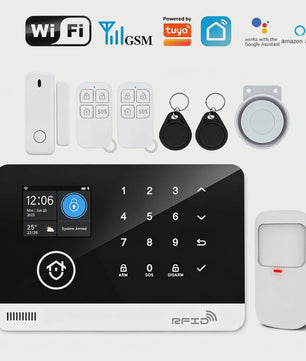 Slim Home Alarm Systeem met WiFi/GSM, Tuya App & 120dB Sirene