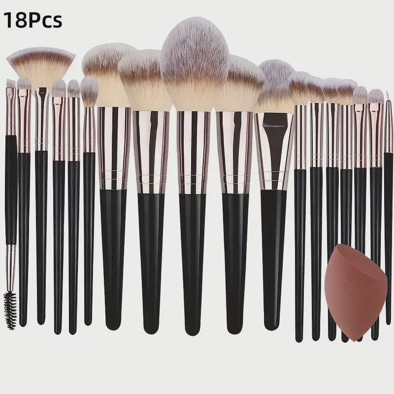 Professionele Make-up Kwasten Set - Zacht & Fluffy voor Foundation, Blush & meer