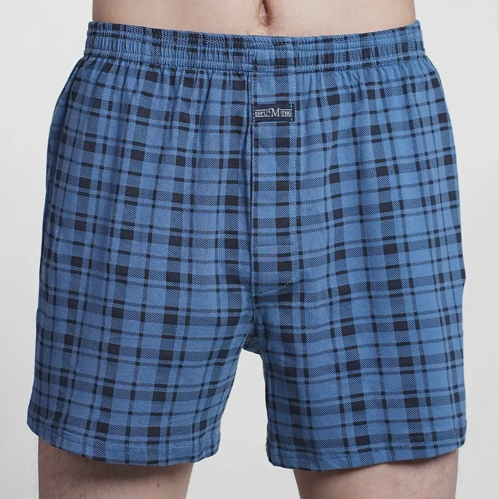 Herens Boxer Shorts van Puur Katoen - Comfortabel & Ruim - Geruit & Effen - Plus Size M-3XL