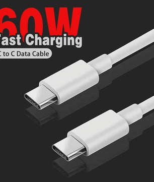 USB-C naar USB-C Kabel 60W PD Snelladen & Data | 1M/2M/3M
