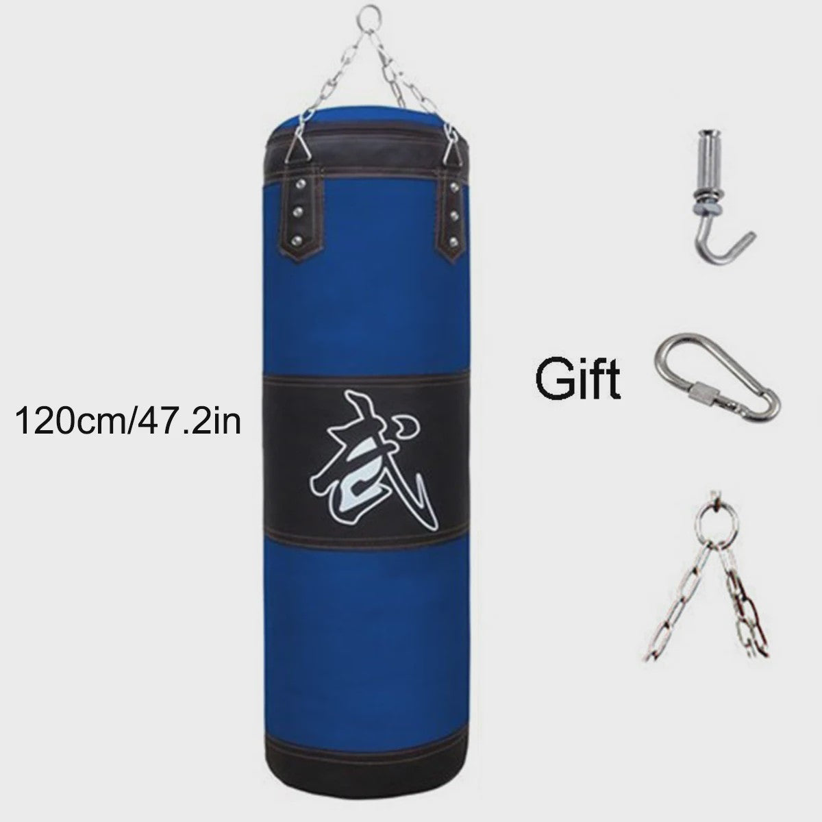 Zware Bokszak met Ketting en Ophanghaak - Ideaal voor Fitness, MMA, Kickboksen