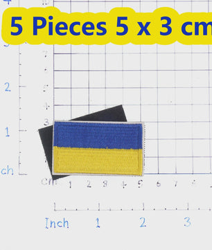 Oekraïne Vlag Patch met Klittenband - Geborduurde Kleding Applicatie