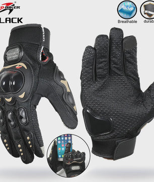 Pro-Biker Motorhandschoenen: Volledige Vinger, Anti-slip & Ademend voor Race & Fietsen
