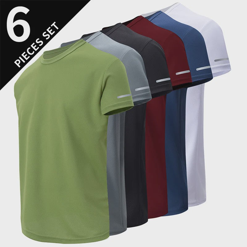 Heren Zomer T-shirt Korte Mouw - Sneldrogend & Ademend Sportshirt