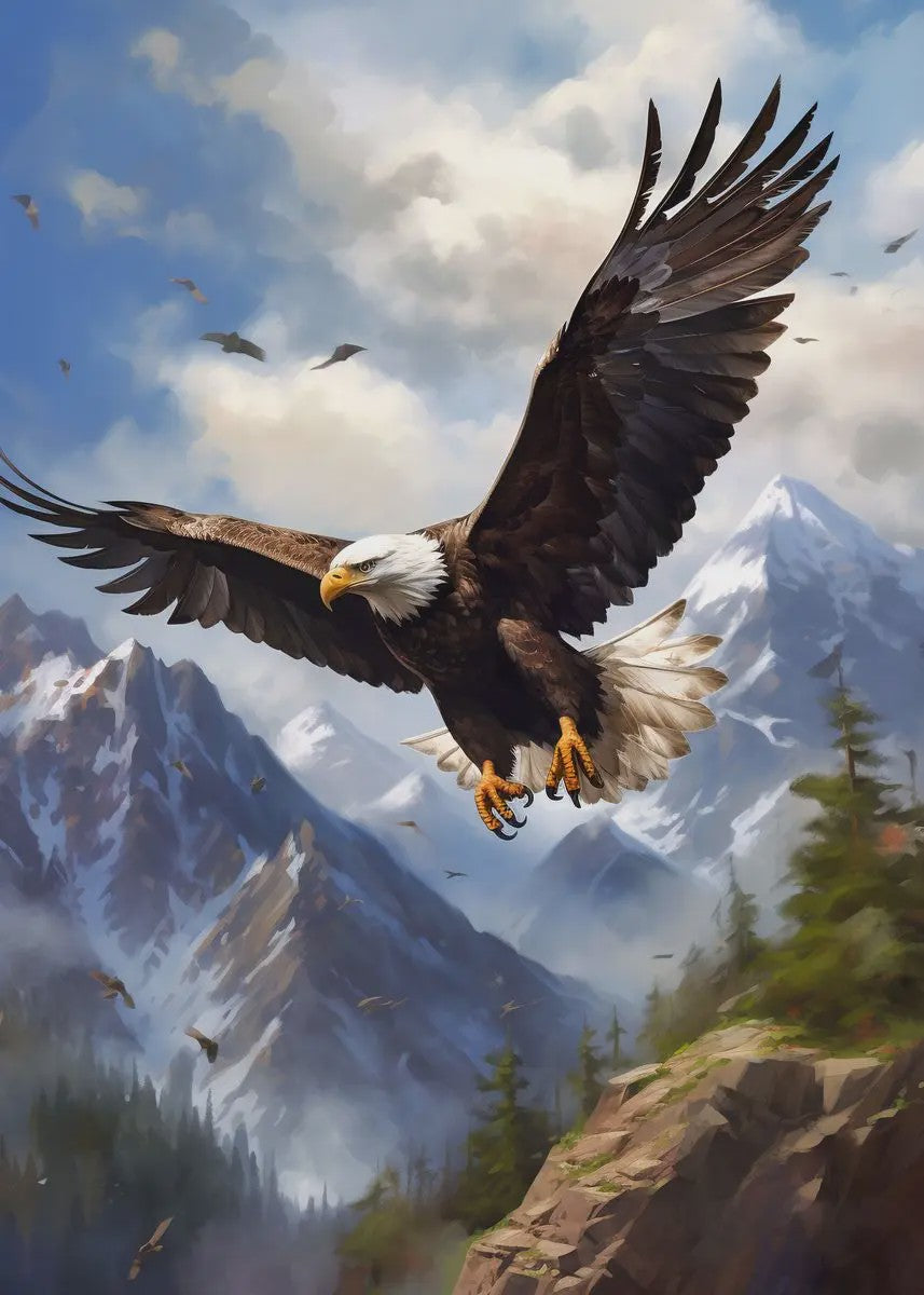 Canvas Posters: Majestueuze Wilde Dieren & Berglandschappen voor aan de Muur