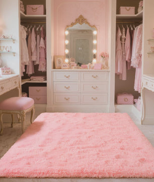 VIKAMA Pluche Vloerkleed - Zacht, Antislip & Decoratief voor Woonkamer, Kinderkamer & Badkamer