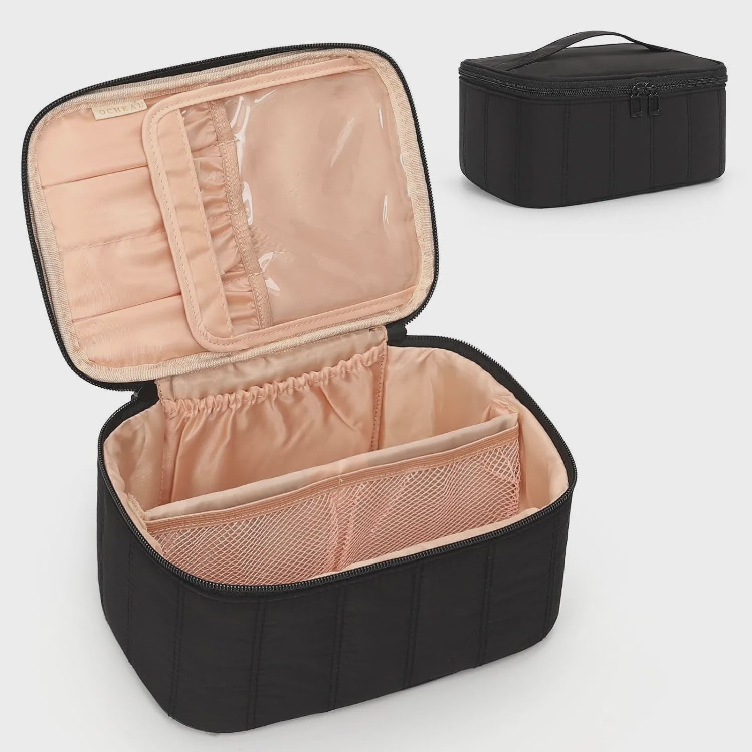 Grote Make-up Tas - Draagbare Kosmetische Organizer met Veel Opbergruimte voor Dames en Meisjes