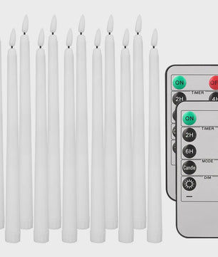 LED Flakkerende Taper Kaarsen 11 inch met Afstandsbediening - Sfeervol en Veilig