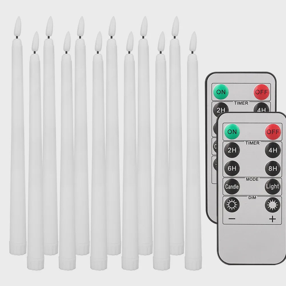 LED Flakkerende Taper Kaarsen 11 inch met Afstandsbediening - Sfeervol en Veilig