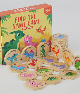 Montessori Dinosaurus Memory Spel - Cognitief Puzzel Spel voor Kinderen