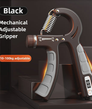 Verstelbare Hand Grip Strengthener (10-100kg) met Teller - Pols- en Onderarmtrainer