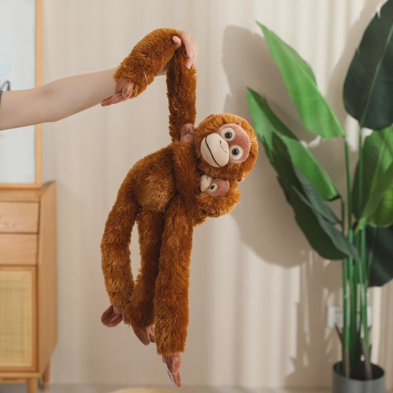 Lange Arm Aap, Luiaard, Orang-oetan & Lemur Pluche Speelgoed - Hangend Knuffel (50/70cm)