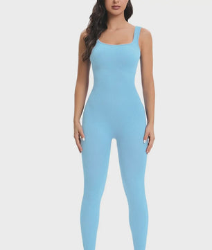 Naadloze Ribbed Jumpsuit voor Dames - Perfect voor Yoga & Workout
