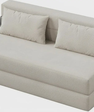 2-in-1 Fluweel Slaapbank - Comfortabele 2-zits Bank met Afneembare Hoes