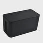 Stijlvolle Kabel Organizer Box met Houten Deksel - Bureau & Kantoor Kabelmanagement
