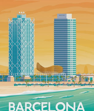 Nordic Canvas Poster: Kleurrijke Reisposters van Europese Steden - Parijs, Nice, Monaco