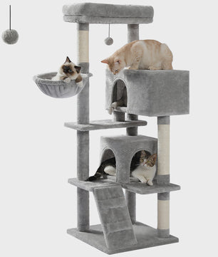 Luxe Kattenboom met Krabpalen, Hangmat en Knusse Condo - Grote Katten Toren