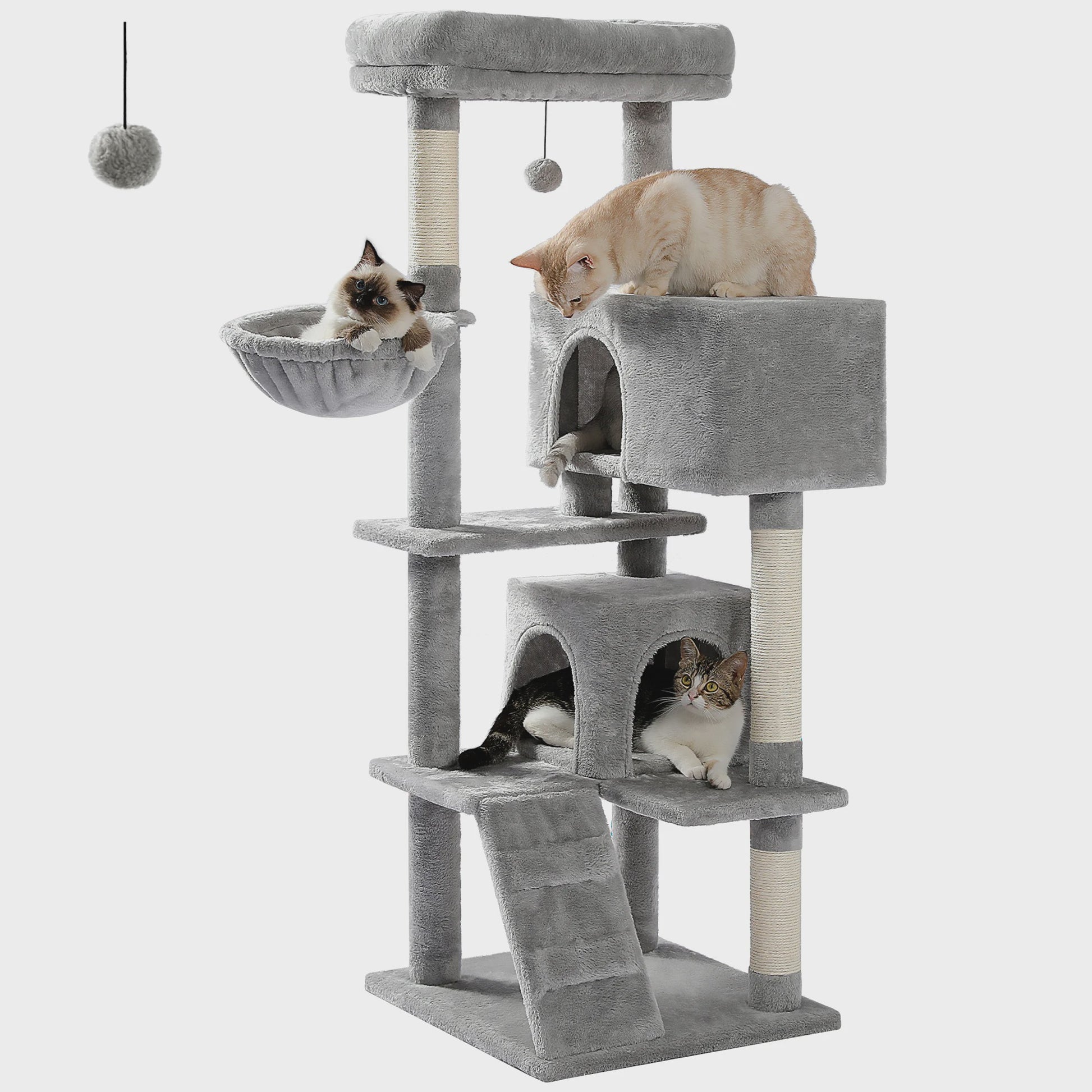Luxe Kattenboom met Krabpalen, Hangmat en Knusse Condo - Grote Katten Toren