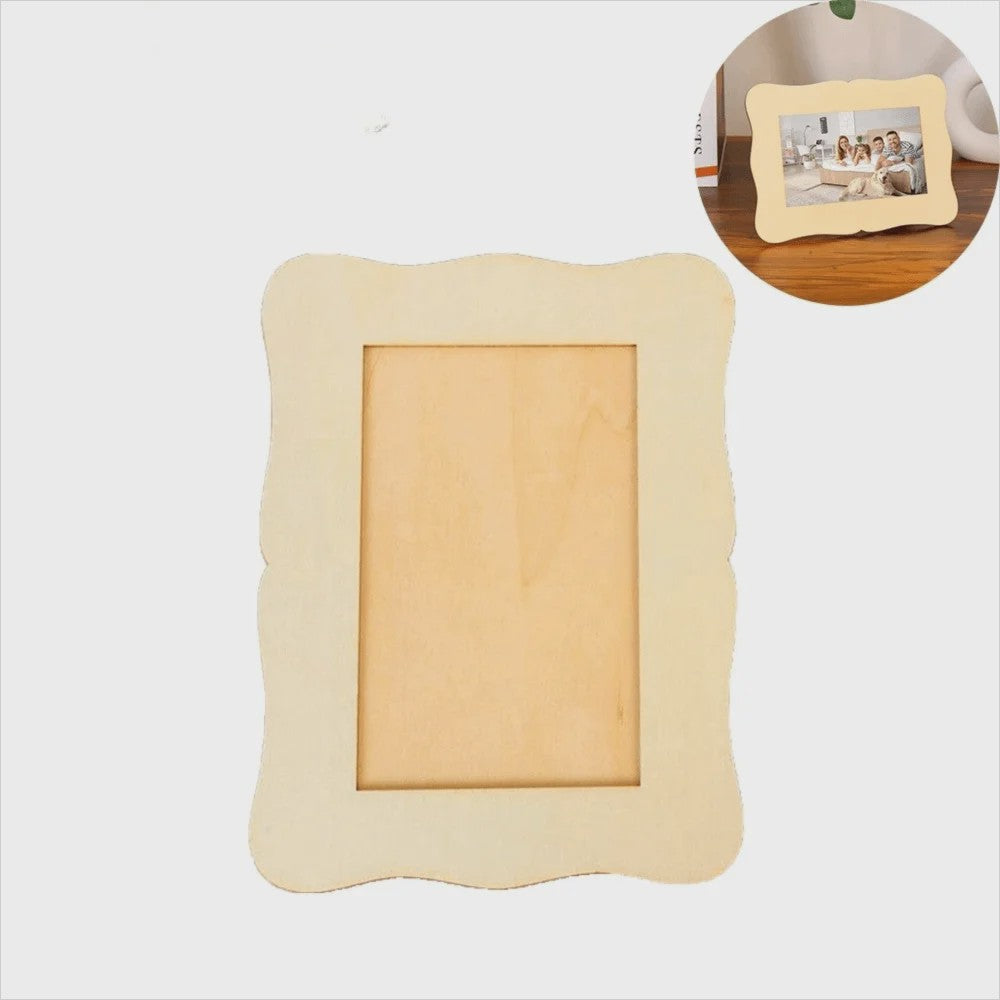 Onbewerkte Houten Fotolijst - DIY Schilderen & Decoreren - Desktop Display