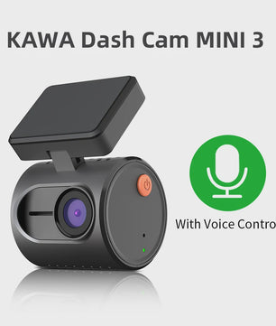 KAWA MINI 3 Dashcam: 2K QHD, Spraakbesturing, WiFi & Nachtzicht