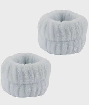 Cosmetische Puffy Hoofdband en Polsbandjes Set - Microfiber voor Gezichtswas & Make-up