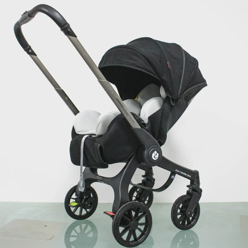 4-in-1 Baby Kinderwagen met Autostoel - Multifunctioneel en Inklapbaar