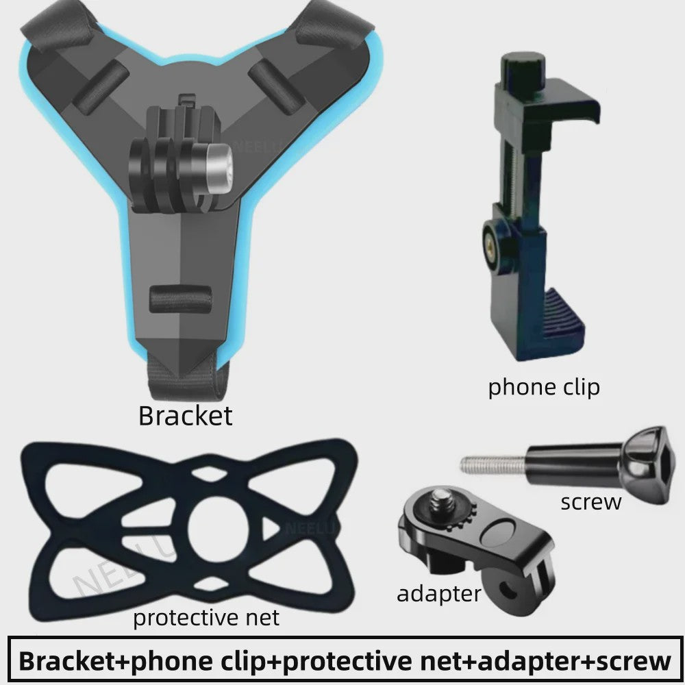 Helmhouder voor Actiecamera & Smartphone - Motorfiets & Sport