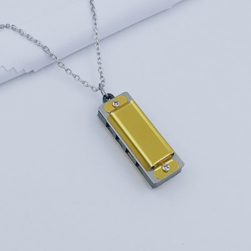 Mini Harmonica Ketting - 8 Tonen Muzikaal Sieraad
